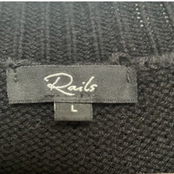 Rails Zoey Fair Isle Metallic Cotton & Wool Blend Sweater - Picture 5 of 7